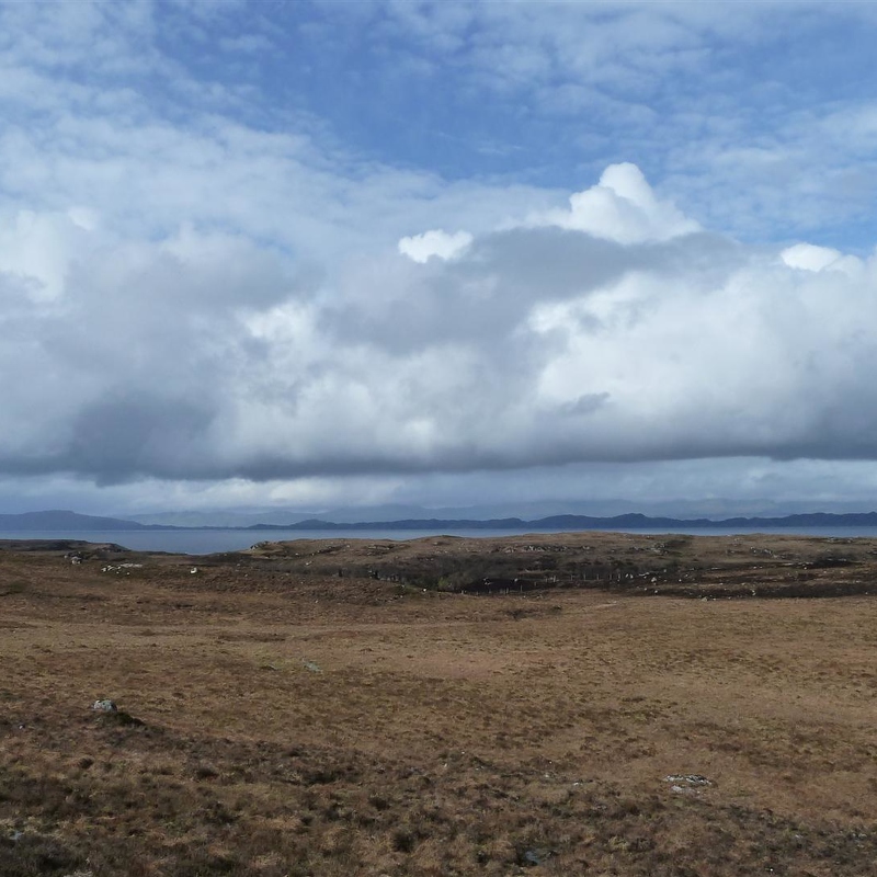 Looking over Rona north of Raasay, Skye beyond