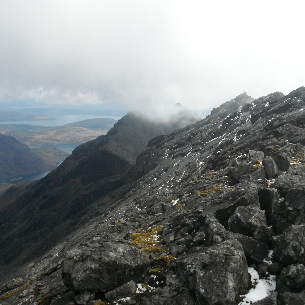 Looking back along Sgurr Nan Eag summit ridge