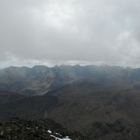 The one and only glimpse of the ridge before the cloud came