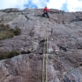Stuart on a Gneiss route at Triangular Slab.