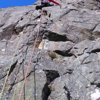 Gneiss and Easy, The Bayview Wall, Inverianvie Crag.