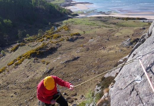 A scenic abseil.