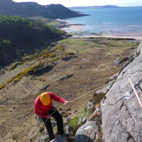 A scenic abseil.