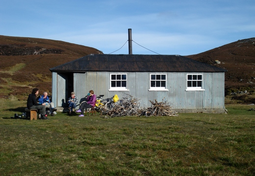 Breakfast in front of the bothy