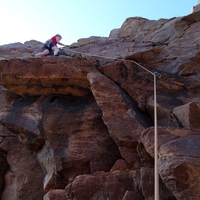 Elke on Molehill, Seal Song Area, Reiff (Photo: Rod Mackenzie)