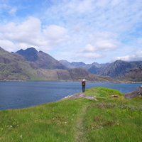 Looking across Loch Scavaig to the Dubhs Ridge