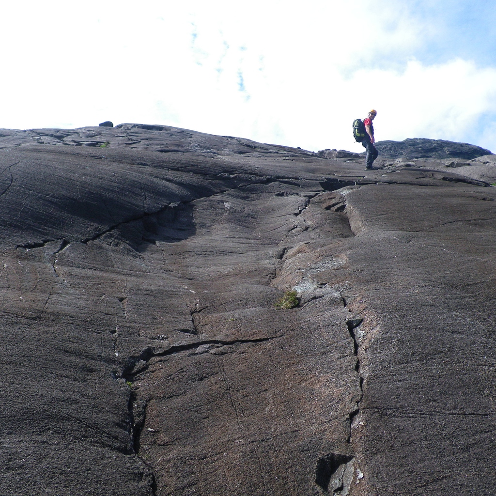On the Dubh Slabs - 1km of slabs