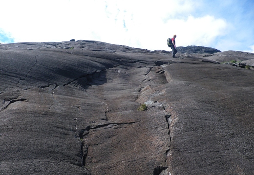 On the Dubh Slabs - 1km of slabs