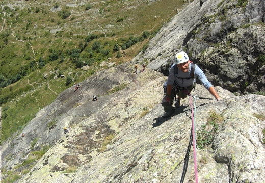 JD on the final moves of the brilliant La Cocarde, La Poire on a busy Sunday
