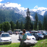 A view in towards Mont Blanc from Les Gaillands