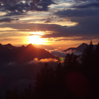 Sunset after the storm at Vorderkaiserfeldenhut (Rod Mackenzie)