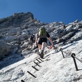 Going up Alpspitz ferrata