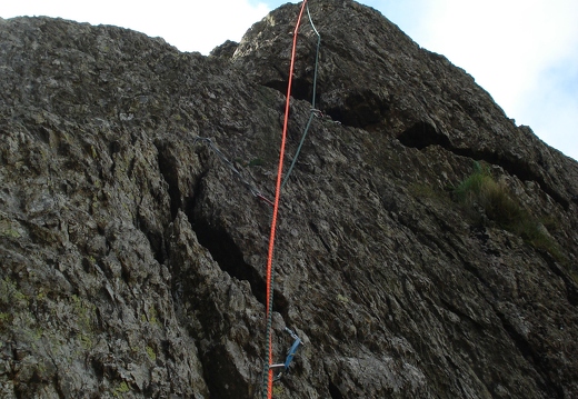 Scott on a route (name?) at north end of Great How Crag
