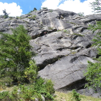 Long rappel on Spit on Cup