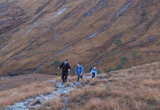 Cabey, Sharon, Nigel and Lucy on Ben Starav