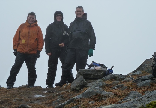 On Summit of Cairn Mullach na Dheiragain 