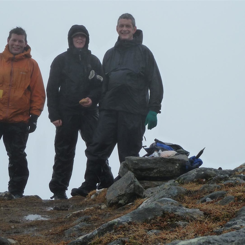 On Summit of Cairn Mullach na Dheiragain 