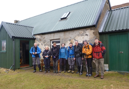 The gang at Strawberry Cottage ready for the off