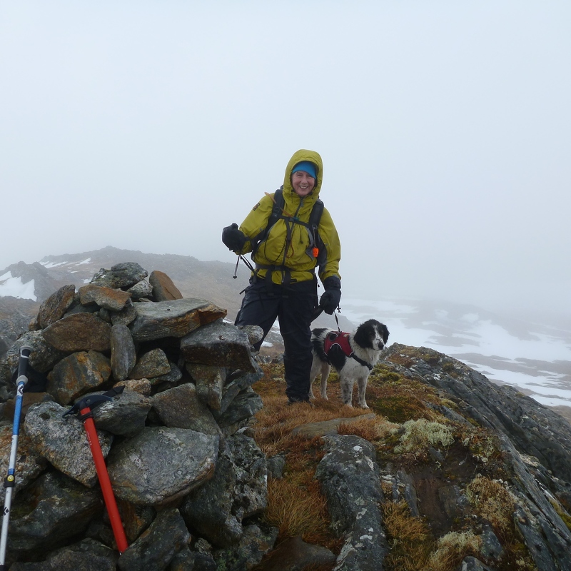 Anne and Holly on Carn a'Choire Ghairbh