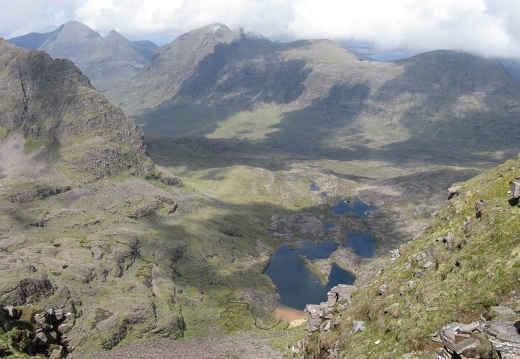 Aerial view of coire