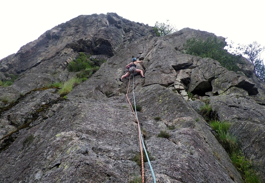 1st pitch of Bilberry Buttress, Raven Crag, Old Dungeon Ghyll