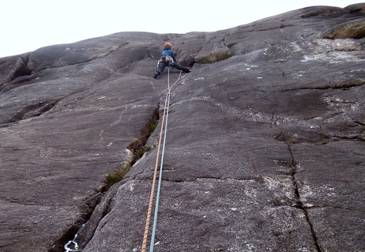Pitch 2 of Route Two, Diabaig
