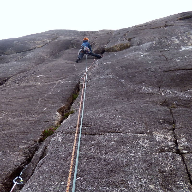 Pitch 2 of Route Two, Diabaig
