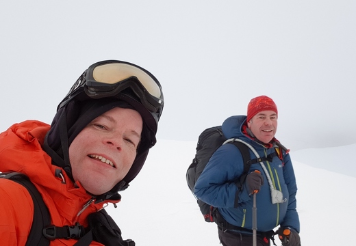 Top of skiable summit