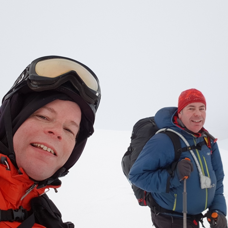 Top of skiable summit