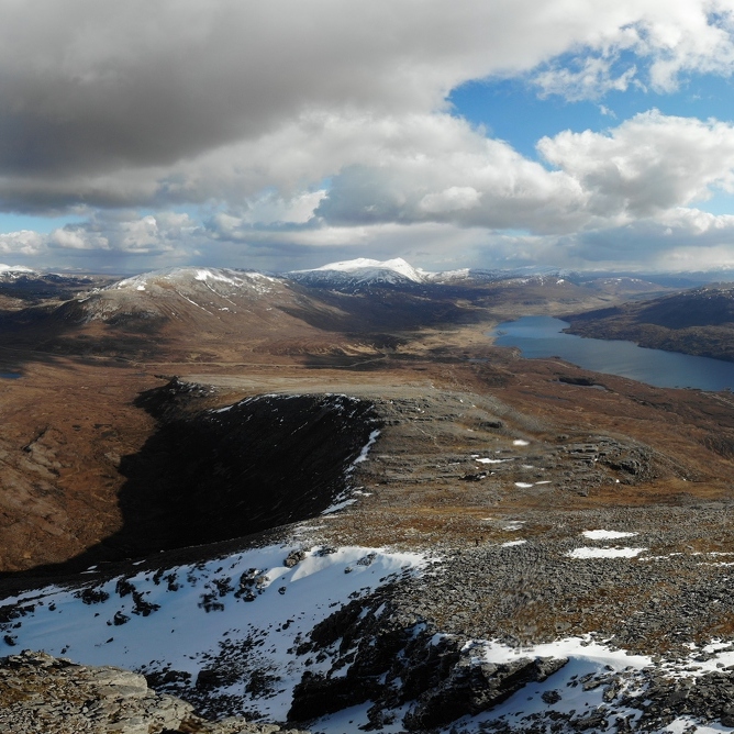 Pano Quinag Loch Assynt (NW by Drone)