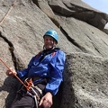 Belaying at the bottom of Pitch 2