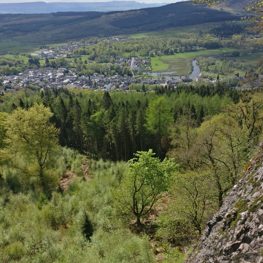 View from the top of Callander Crag