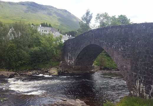 West Highland Way Run Lucy at Bridge of Orchy