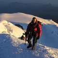 Colin Baird summiting Mont Blanc