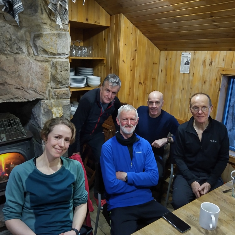 Inside CIC Hut: Louise, Ian, Colin, Dave, Malcolm