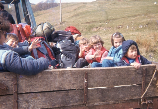En route to the Child Slave Sales  Eigg Meet May 1983