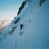 Adrian Gaughan on Raeburn's Easy Route