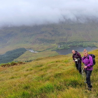Moira and Janette on Beinn Maol Chaluim