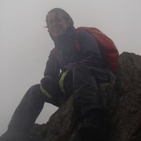 Louise on Beinn Maol Chaluim