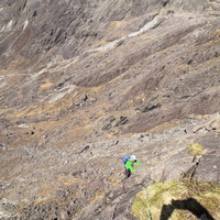 Ian on Cioch West