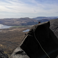 The Cioch. Climbing Cioch Nose