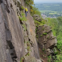 Colin leading on Muskett's Roost