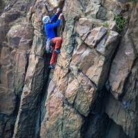 Colin topping out on Welly Wall