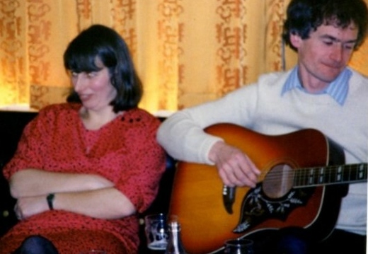 Guitar Man. Jim and Lynda, OMC New Year, Amulree, 1985