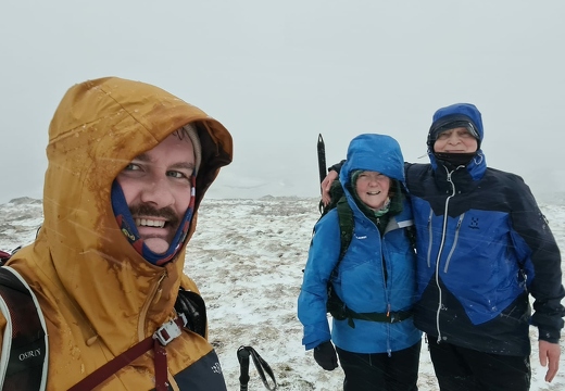 Summit view - Beinn Bhalgairean (636m) Christopher, Ewan & Tricia.