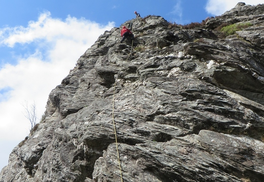 Climbing at Ben A'an April 2014