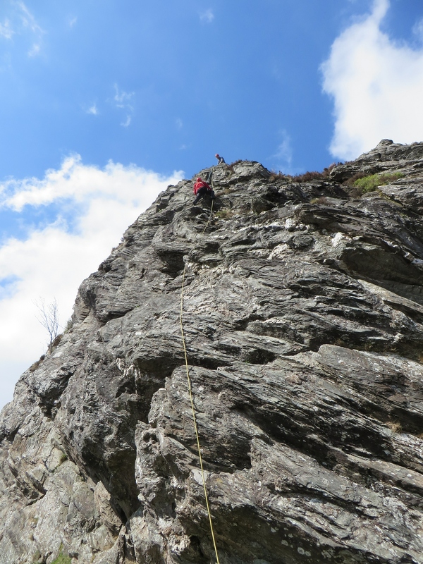 Keith Ratcliffe following Jim Shanks up 'The last 80' on Ben A'an. 29th April 2014..JPG
