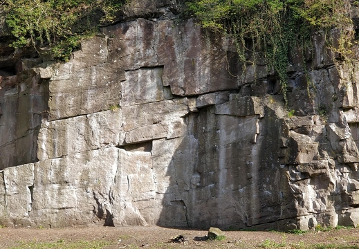 Wolfcrag Quarry, main wall