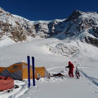 Base camp on Oxford Glacier 2
