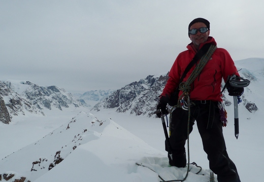 Mark Aitken on the summit of Island Peak 1960m